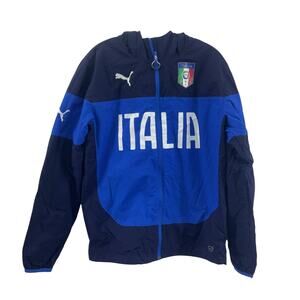 Puma Blue and Black Italia Jacket